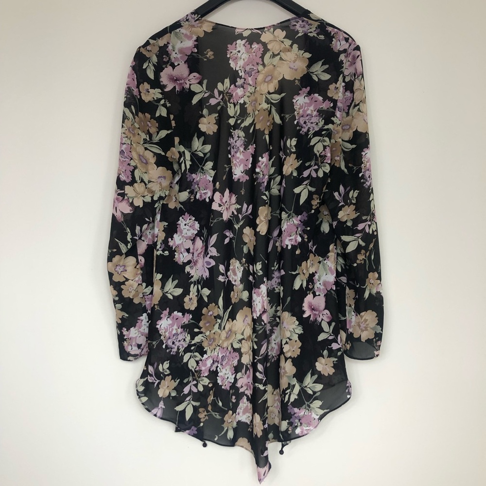 Floral Sheer Duster (Designer Unknown) - Picture 2 of 2